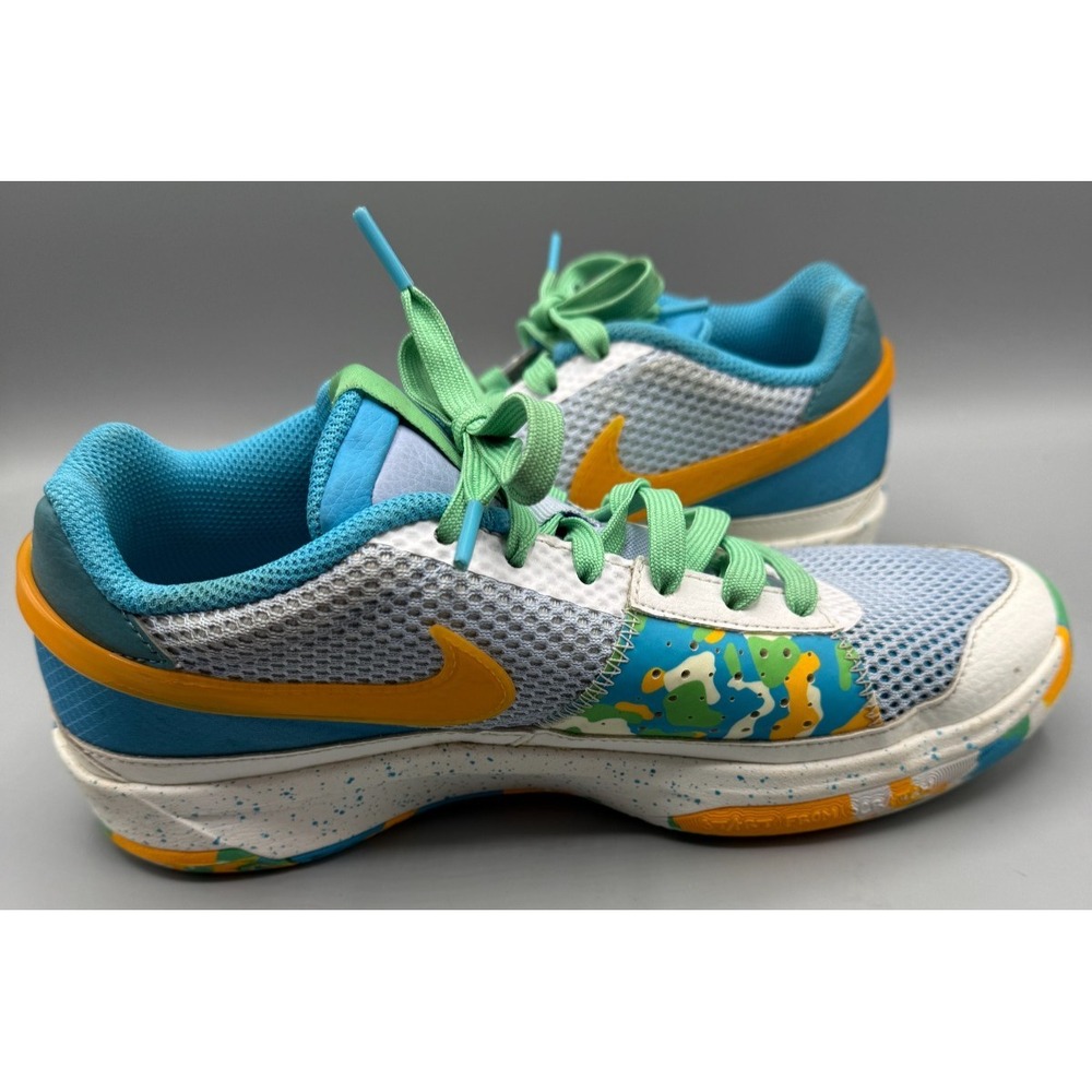 Nike Ja 1 Low Sundial White/Green/Blue/Gold Athletic Shoes Sneakers Size 6.5Y - Picture 5 of 16